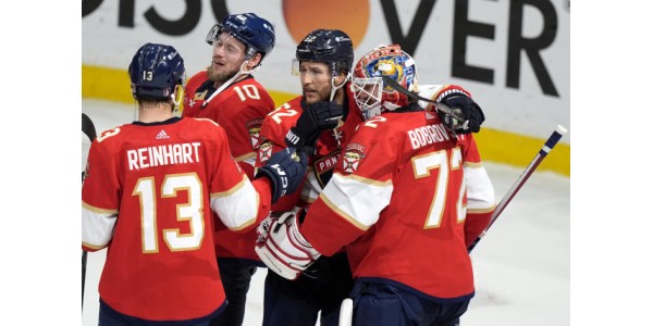 De harde trainingsmodus van Florida Panthers-doelman Sergei Bobrovsky